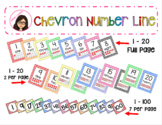 Chevron Number Line (base ten 1-20 and regular 1-100)