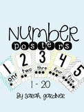 Chevron Number Posters {1-20} with Ten Frames