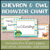Chevron & Owl Behavior Chart [just print and clip!]