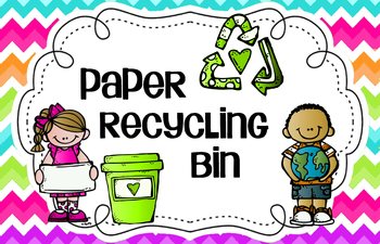 Preview of Chevron Paper Recycling Bin