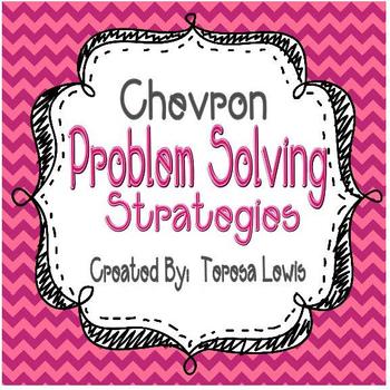 Preview of Chevron Problem Solving Strategy Posters