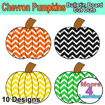 chevron pumpkin clip art