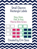 Chevron Rectangle Editable Labels 4x3