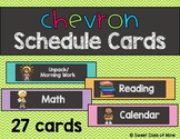 Chevron Schedule Cards