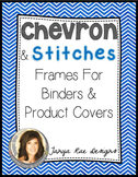 Chevron & Stitches Frames for Binders & Product Covers