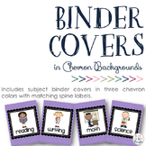 Subject Binder Covers: Chevron