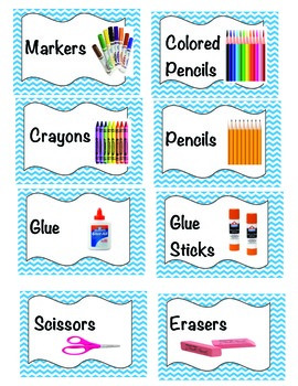 Chevron Supply Labels by Michele is Called to Teach | TpT