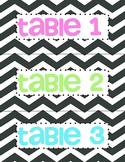 Chevron Table Numbers