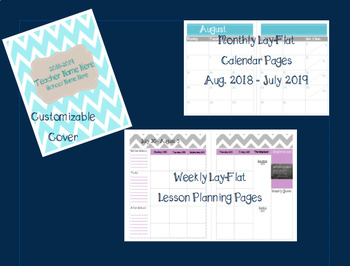 Preview of Chevron Teacher Planner