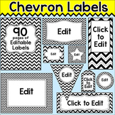 Chevron Theme Editable Labels - Make Name Tags, Table Sign