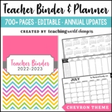 Chevron Teacher Binder and Planner