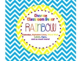 Chevron RAINBOW Classroom Decor 197 pages