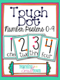 Chevron Touch Dot Number Posters