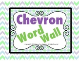 Chevron Word Wall Classroom Decor
