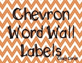 Chevron Word Wall Labels