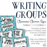 Writing Groups Signs: Chevron