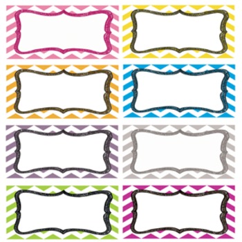 Chevron and Mustache labels by Teaching Ninjas | TpT