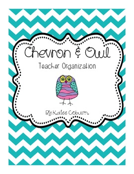 Preview of Chevron and Owl Organizer Pages