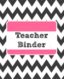 Chevron and Pastel Teacher Binder