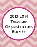 {Chevron and Scallops} 2014-2015 Organization Binder & Planner w/ Binder Covers