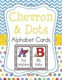 Chevrons and Dots: Alphabet Cards!