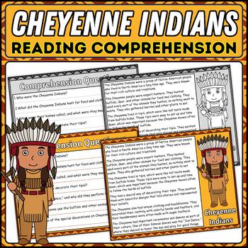 Preview of Cheyenne Indians Reading Comprehension Passage | Indian Native American Tribes