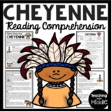 Cheyenne Native Americans Reading Comprehension Worksheet 