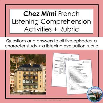 Preview of Chez Mimi French Listening Comprehension Assessment