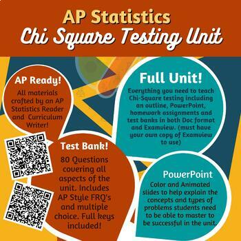 Preview of Chi-Square Unit: AP Stats