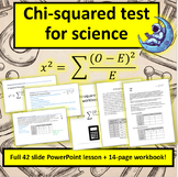 Chi-squared test for science. Lesson + workbook