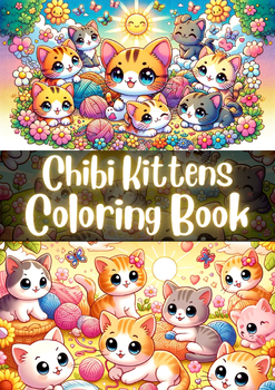 Preview of Chibi Kittens Coloring Book