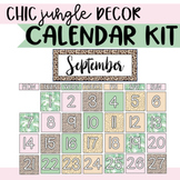 Chic Jungle Theme Calendar Kit