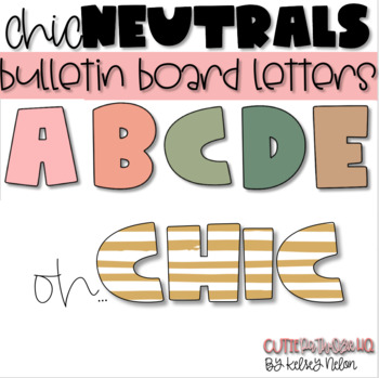 Preview of Chic Neutrals // Bulletin Board Letters