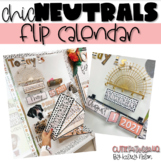 Chic Neutrals // Flip Calendar