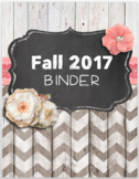 Chic Rustic Editable Binder Cover