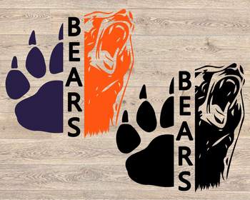 Bears Football SVG Funny Football Season SVG Clipart for 