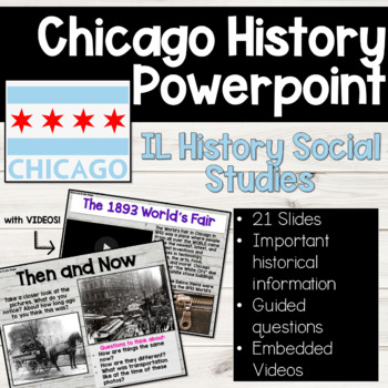 Preview of Chicago History Powerpoint! Meet your IL Social Studies History Standards!!