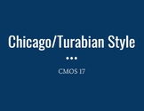 Chicago-Style (Turabian) Formating Checklist and PowerPoint