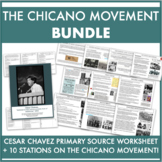 Chicano Movement: Stations Activity & Cesar Chavez Primary