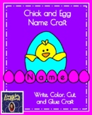 Chick Craft Name Activity - Easter Literacy Center - Kindergarten