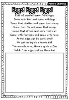 Chick & Egg Poems (Easter Poems) by Teaching Terakoya | TPT
