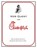 Chick-Fil-A Internet Hunt Web Quest