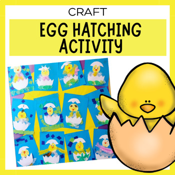 Preview of Easter Egg Chick Hatching Craft Activity | Easter Craftivity