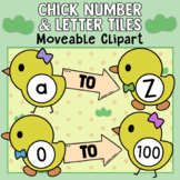 Chick Letter and Number Tiles - Moveable Clipart - 500+ images!