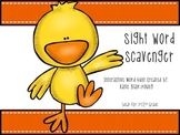 Chick Sight Word Scavenger