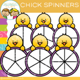 Chick Spinners Clip Art