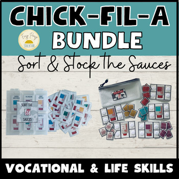 Preview of Chick-fil-A Vocational Skills BUNDLE  |  Job Skills Task | Sorting