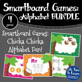 Preview of Chicka Chicka Boom Boom Smartboard Alphabet Games BUNDLE (4 games included!)