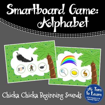 Preview of Chicka Chicka Boom Boom Beginning Sounds Game (Smartboard/Promethean Board)