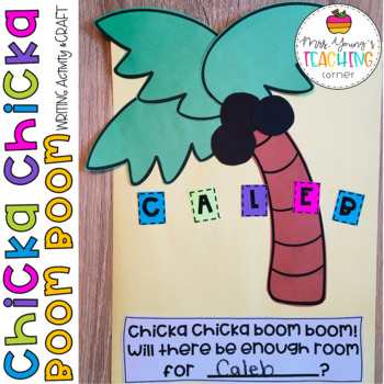Preview of Chicka Chicka Boom Boom ~ Craft and Name Writing Activity